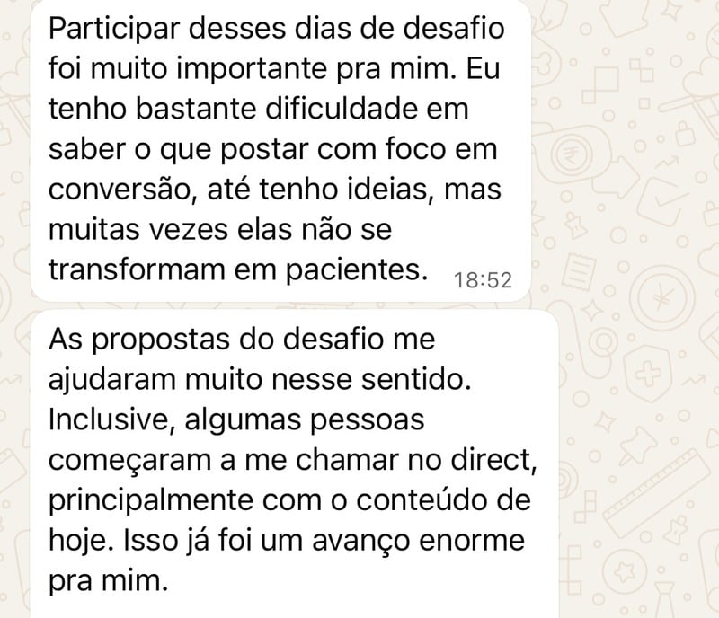 Depoimento Aluna Desafio